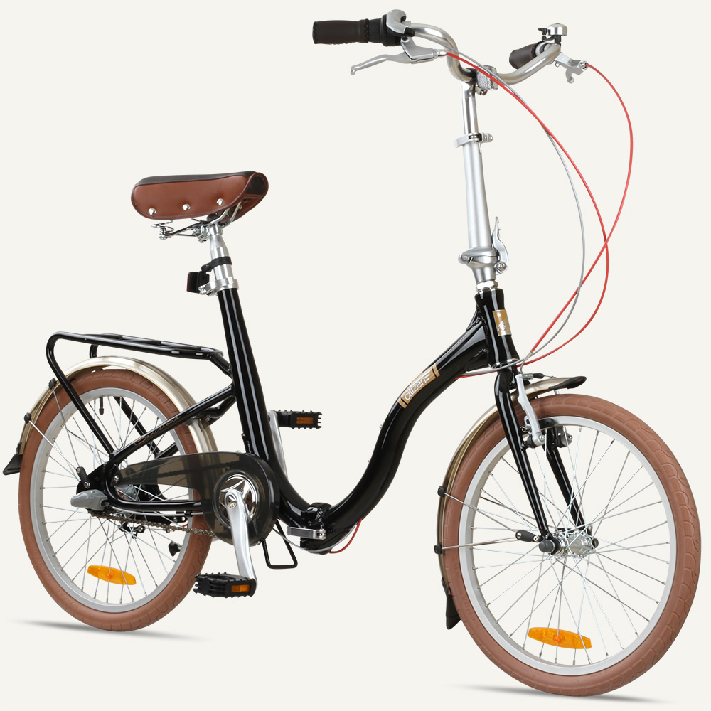 BARCELONA Citizen Bike 20" 3-speed Folding Cruiser with Alloy Frame