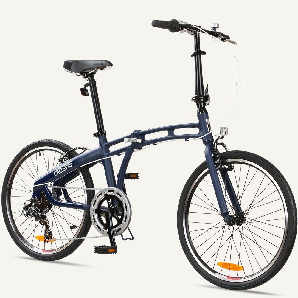 GOTHAM 24-7 Citizen Bike 24" 7-speed Folding Bike with Alloy Frame