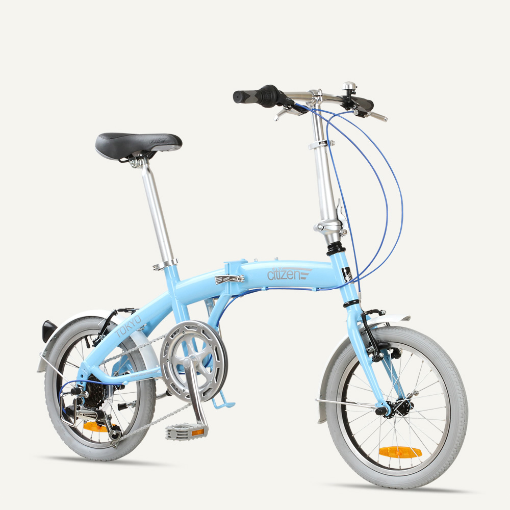 TOKYO Citizen Bike 16" 6-speed Folding Bike with Ultra-Portable Frame